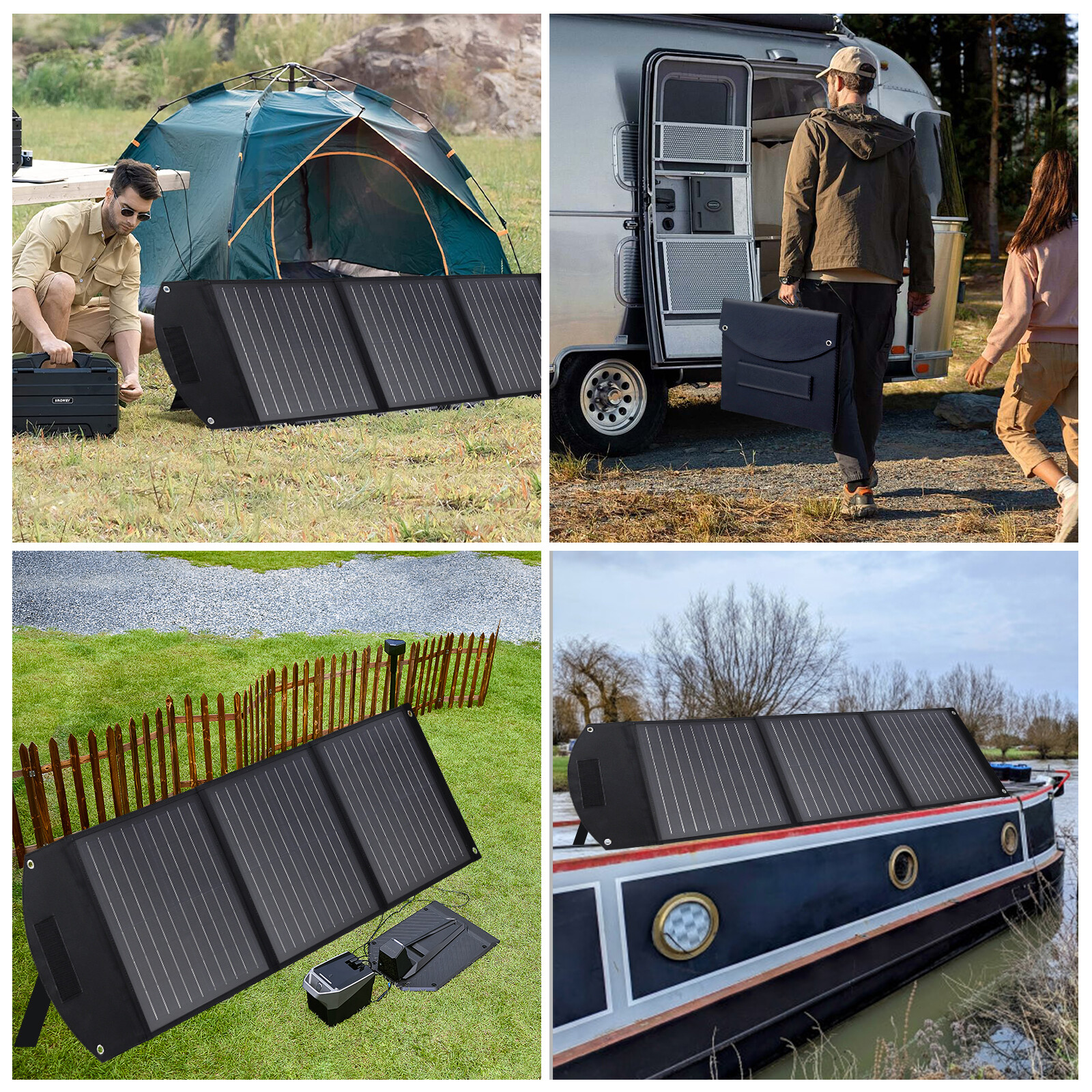 110W Portable Solar Panel Waterproof IP65 Foldable Solar Panel Kit for Outdoor