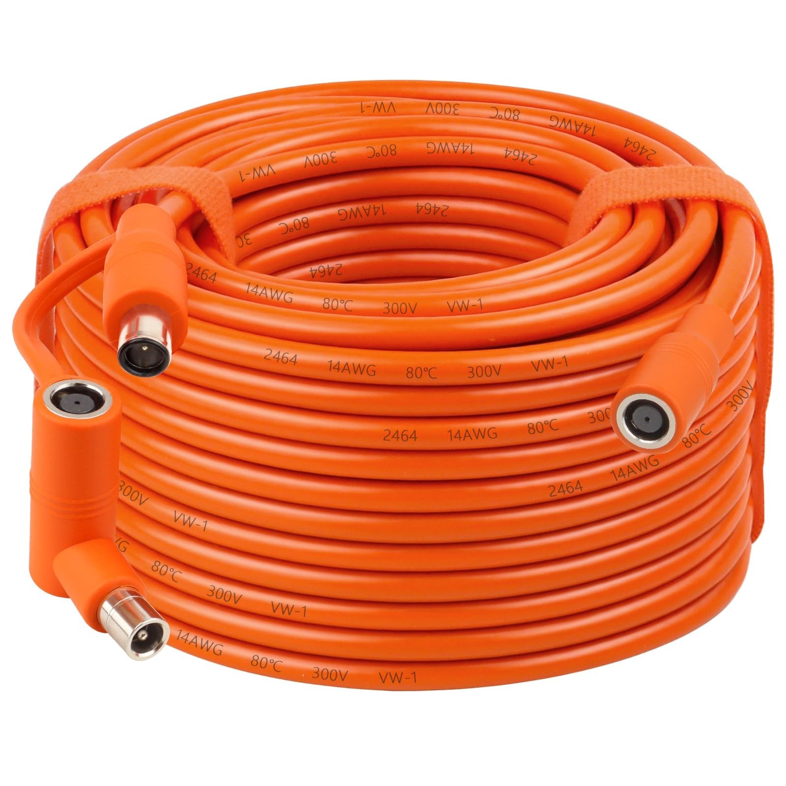 14AWG 100FT Solar Panel Extension Cable, DC7909 Female to Male with Adapter, Com