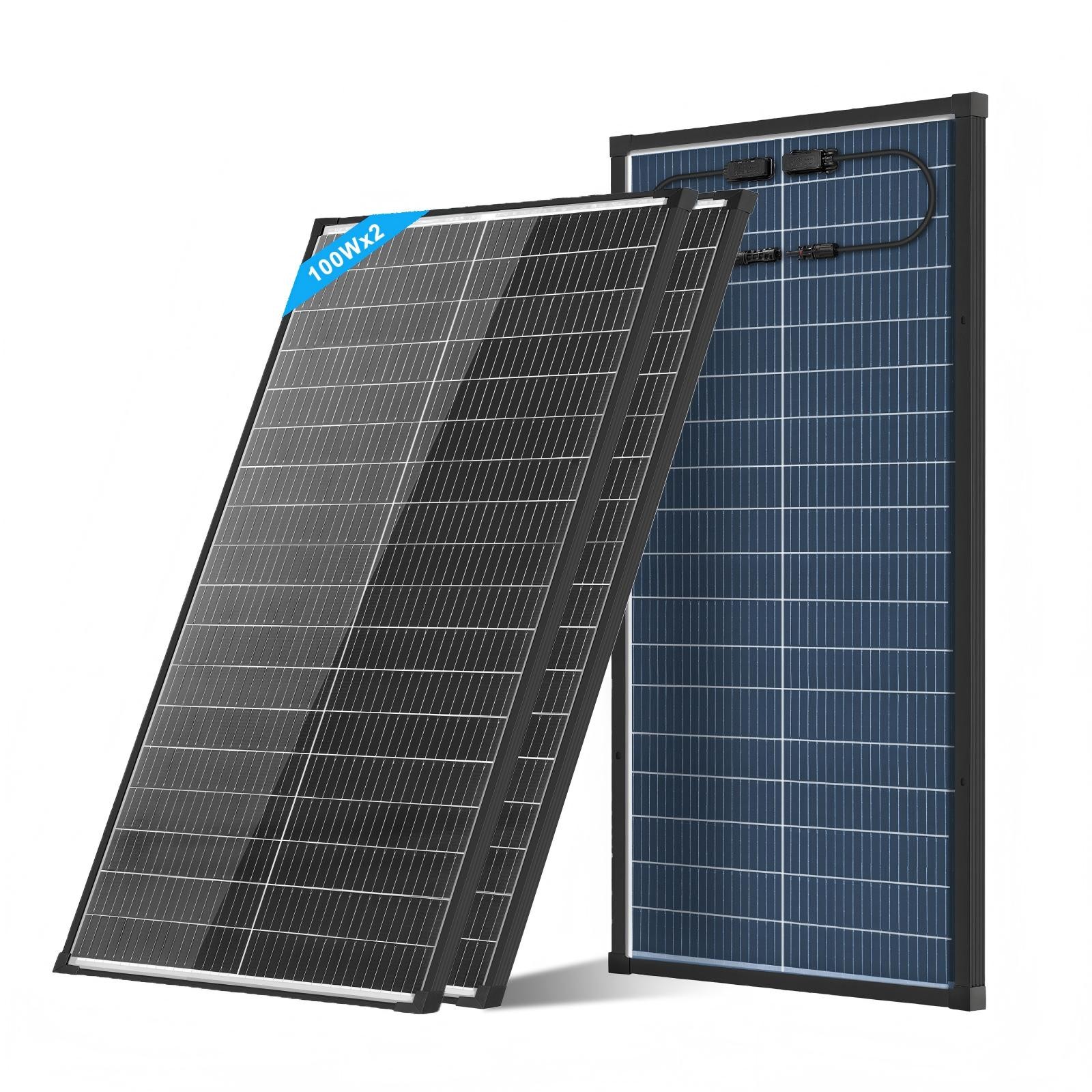 2Pack 100W Bifacial Solar Panel