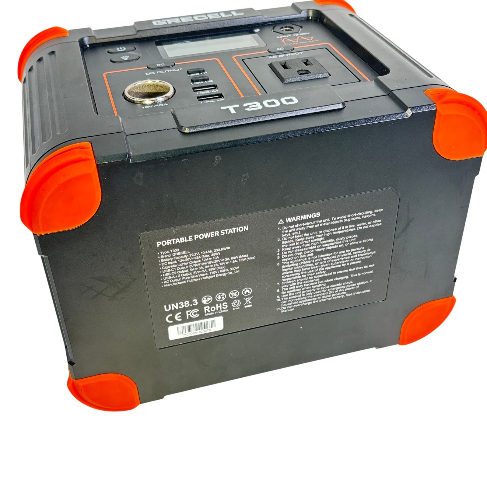 Grecell T300 230.88Wh 22.2V 10.4Ah Portable Power Station – Unit Only