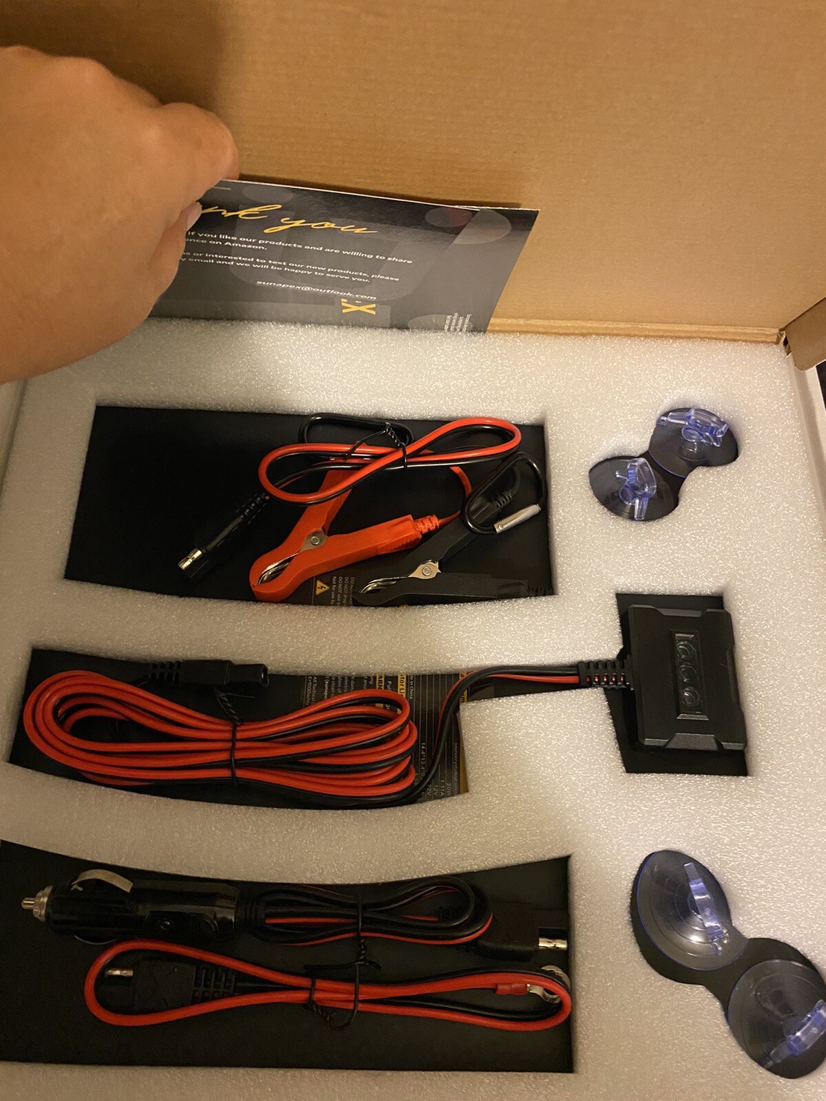 New SUNAPEX 20W Solar Car Battery Trickle Charger & Maintainer