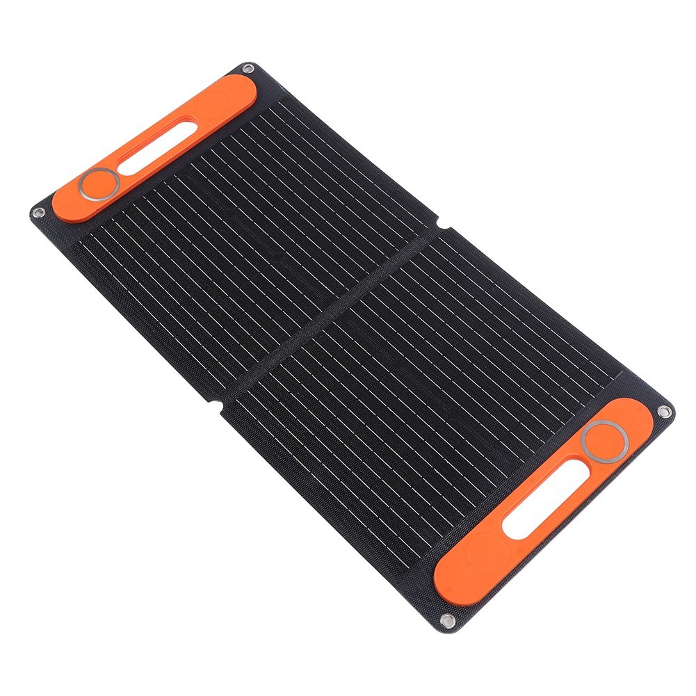 Portable Folding 80W Solar Panel Kit with Dual USB and 12V Battery Output