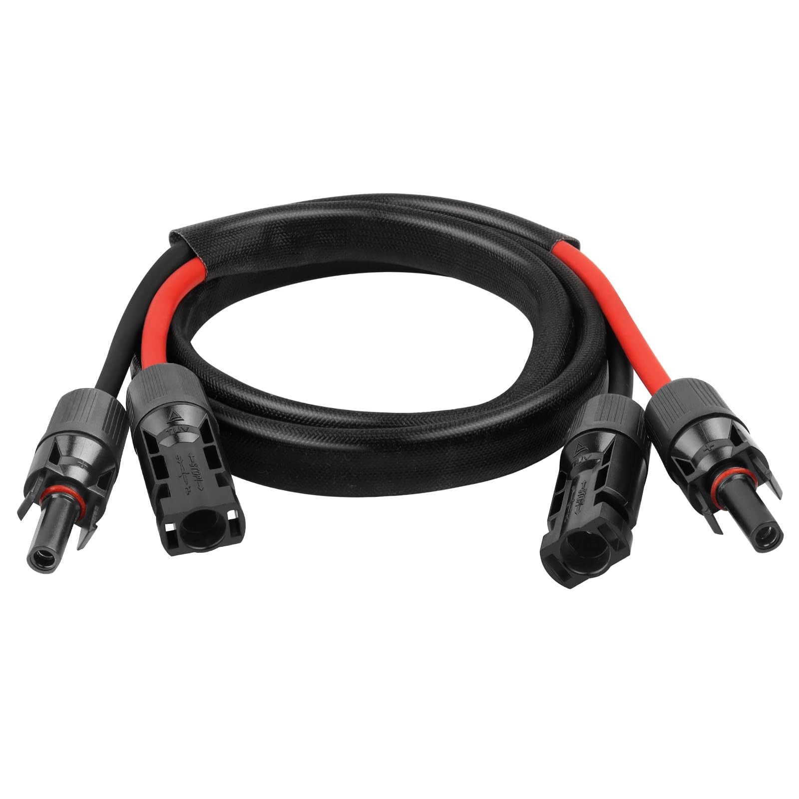 10AWG Solar Panel Extension Cord 3FT – Waterproof PV Wire with Flame Retardant S