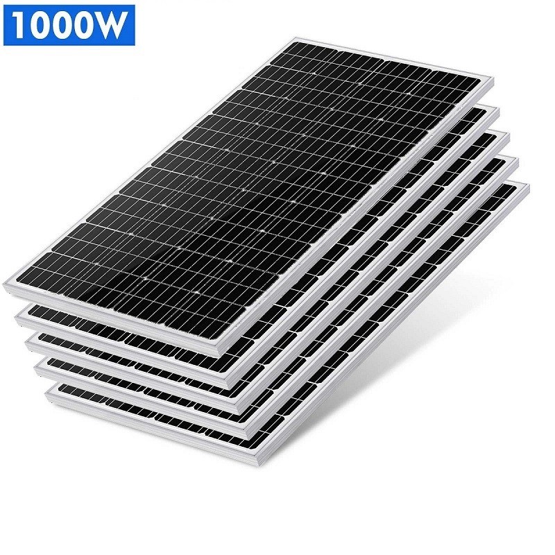 1000 watt Solar Panels High Efficiency Black PV Module Power Mono RV Solar Panel