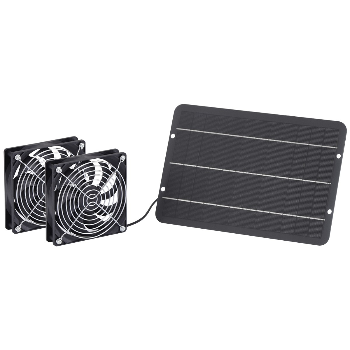 12V Solar Exhaust Fan Kit,Waterproof Ventilation Fan for Chicken Coop Pet House