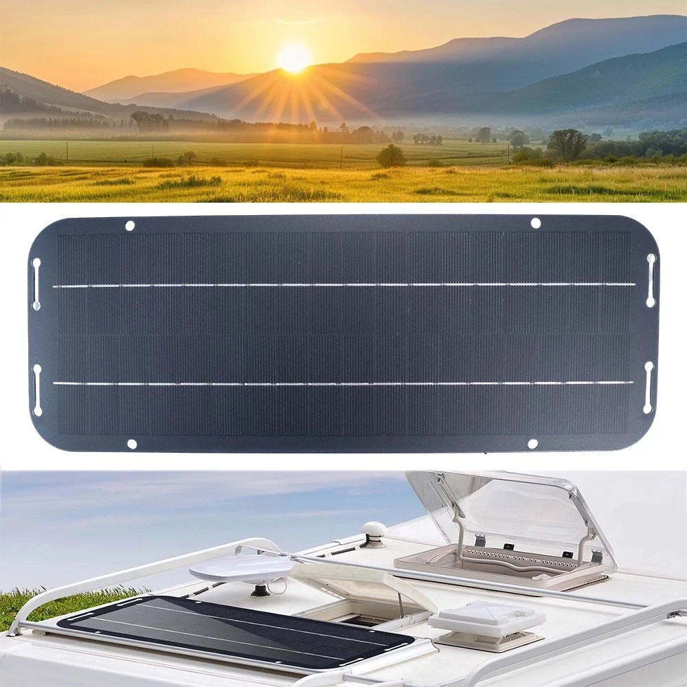 30W Solar Panel Kit 12V Trickle Charger Battery Charger Maintainer Boat RV Car