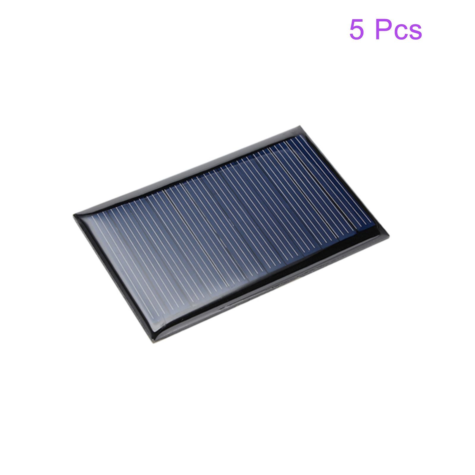 5 Pack Mini Solar Panel Cell for DIY Electric Power Project 6V 60mA 72mm x 45mm