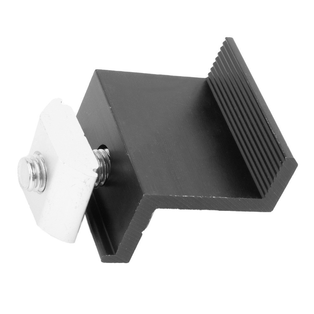 Solar Panel Bracket Fixing PV End Clamp Middle Clamp Mounting 30mm/35mm Black