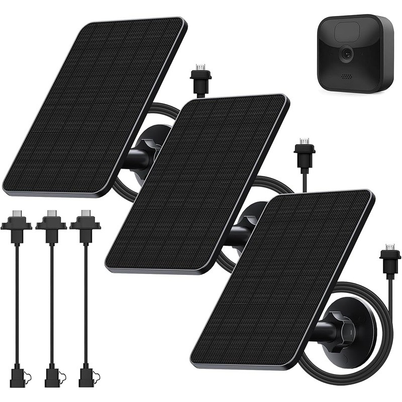 3 Pack Solar Panel Charger Blink Outdoor Camera W/ 360° Mount IP65 Waterproof US