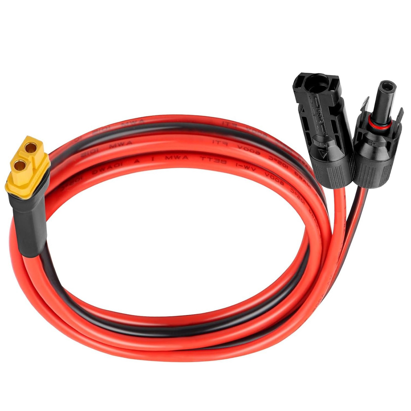 10 AWG XT60 Female Connector Adapter to Solar Battery Extension Cable 3.3FT