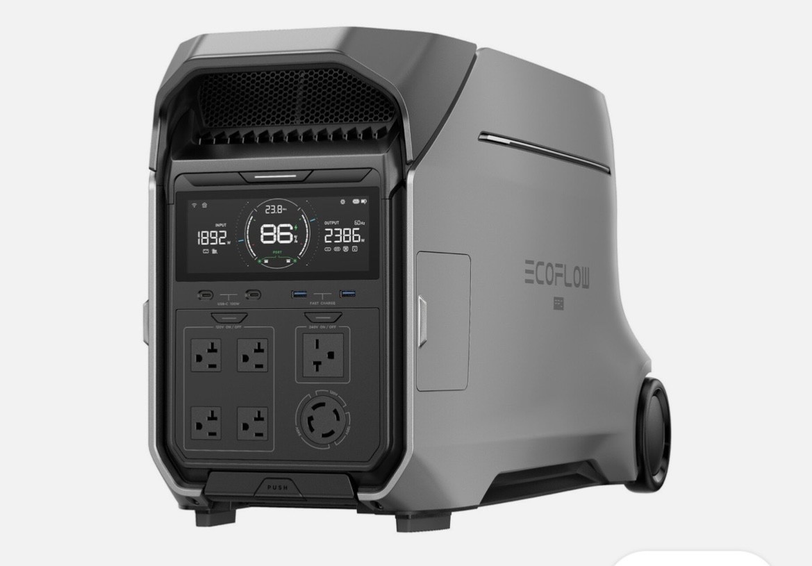 EcoFlow DELTA Pro 3 8000Wh Portable Power Station with Extra Battery
