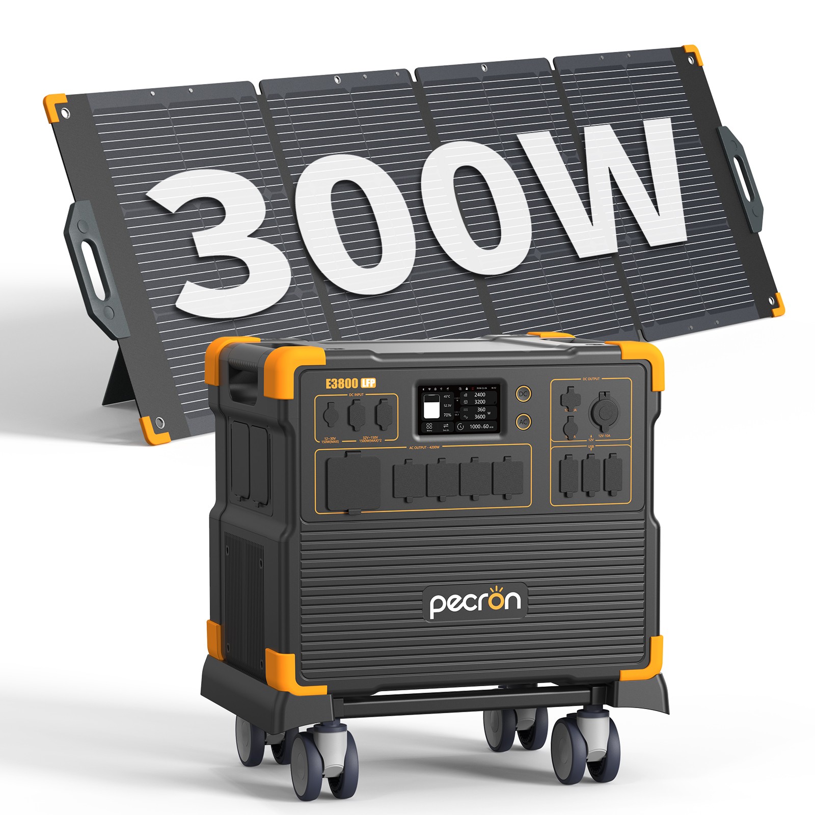 Outdoor Folding 300W Portable Solar Panel Generator for PECRON Power Station