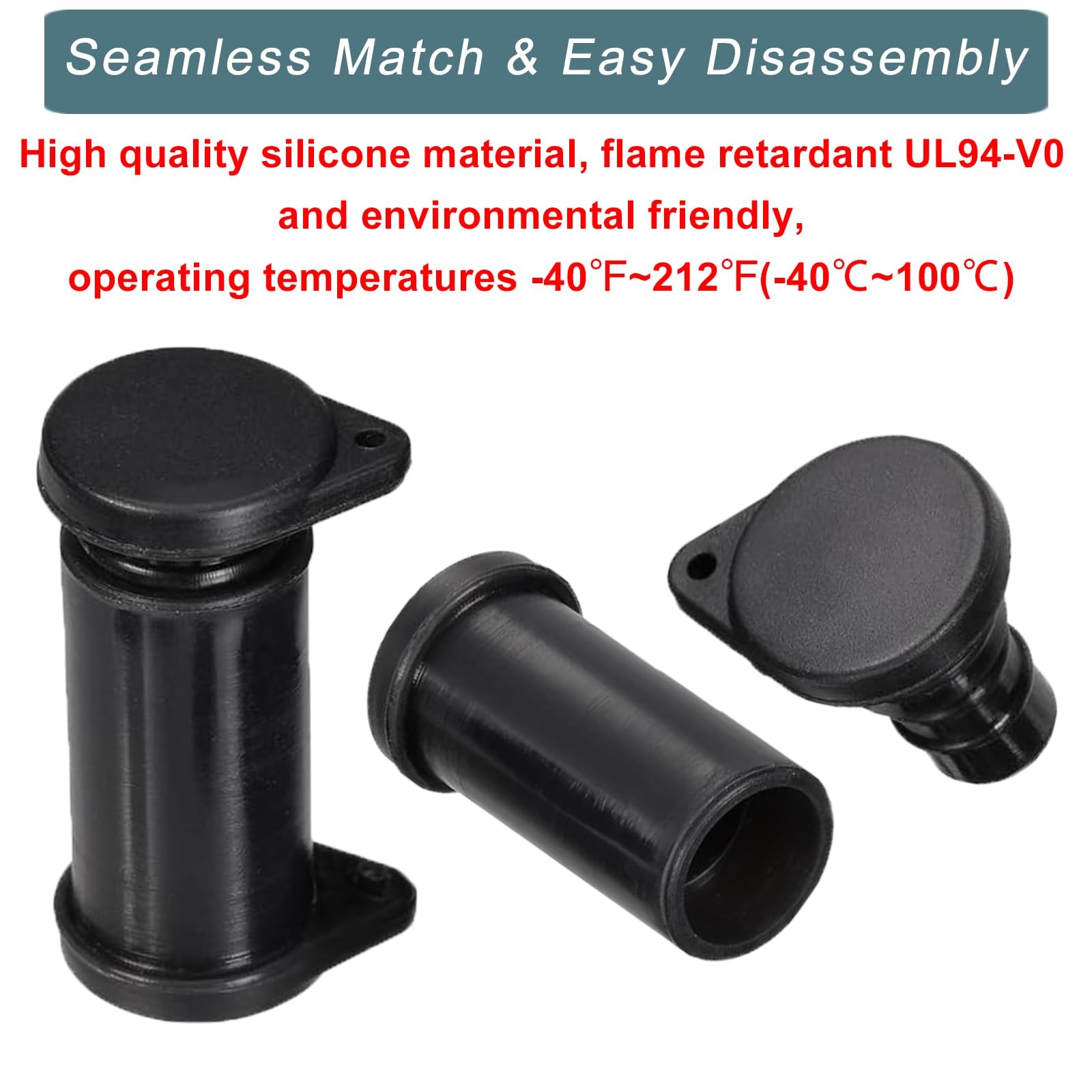 Solar Connector Caps, IP67 Panel Cap Weather 10-Pack