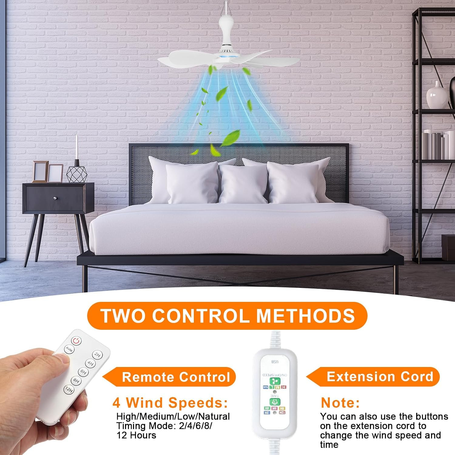 Solar Chicken Coop Fan and Light Kit, 15W Powerful Solar Panel, 4500Mah Recharge