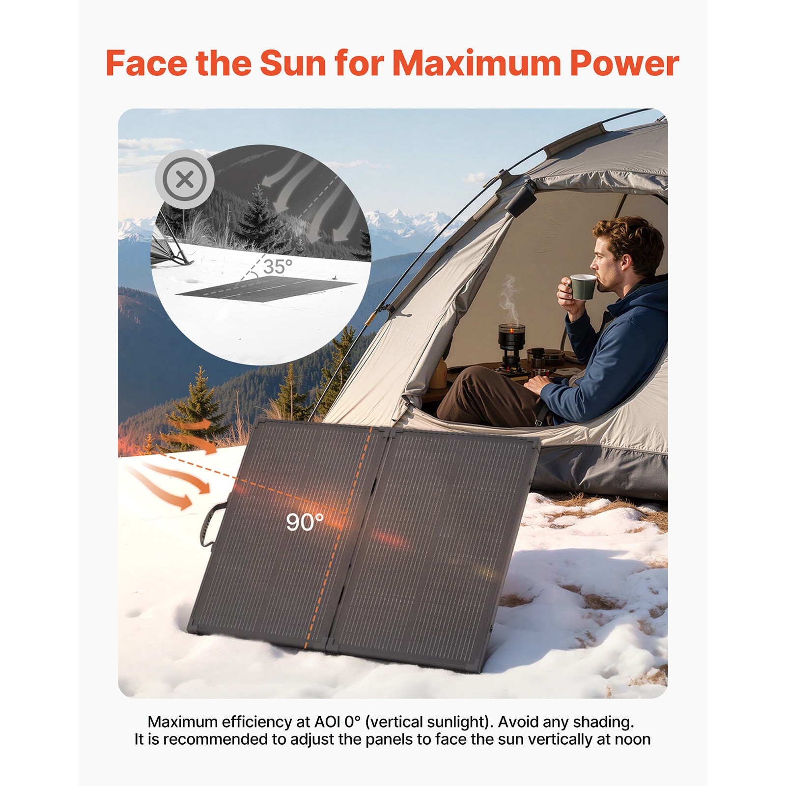 Uimoso100W Foldable Solar Panel with 30A Controller for Portable Power Solutions