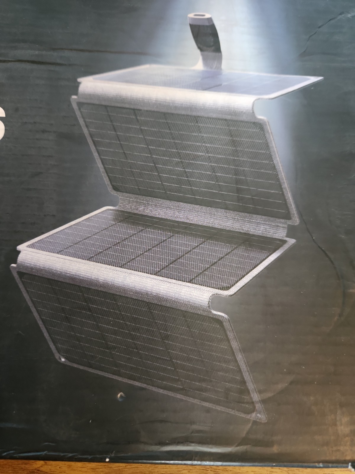 Gendome Solar 36 Portable Solar Panel 36W 1.8LB Waterproof Grey USB-C NEw