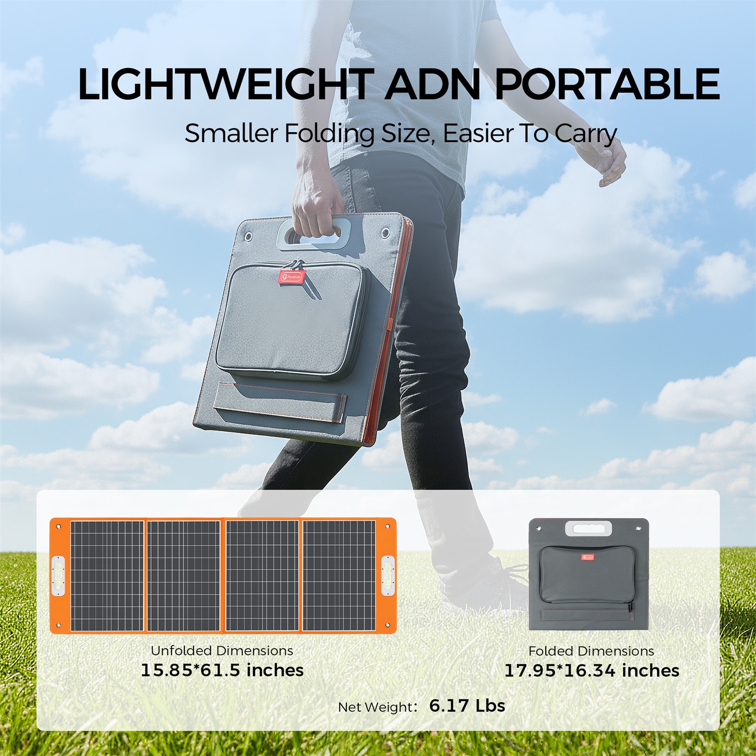 Flashfish T1200S Portable Power Station 1200W 768Wh With 2*Solar Panel 100W 18V