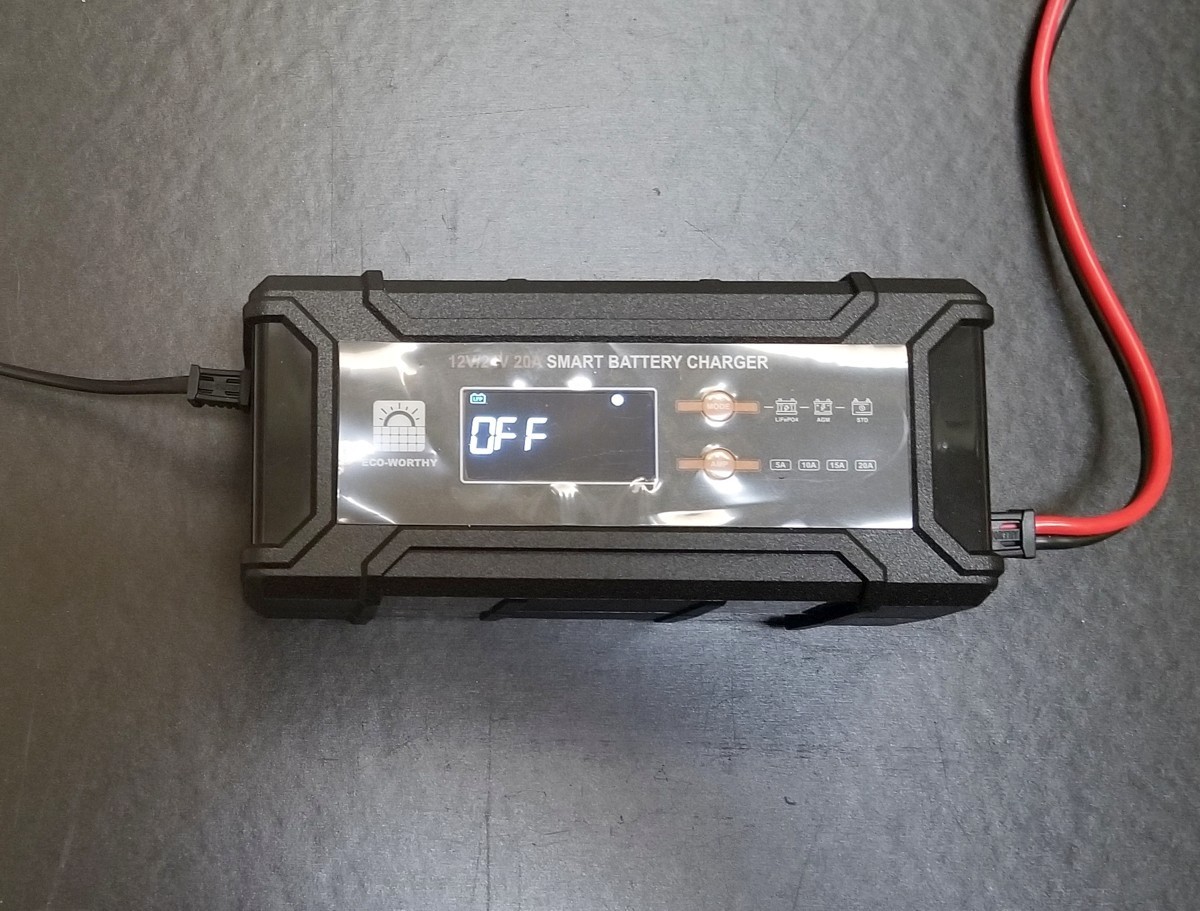 ECO-WORTHY 12V/24V 20A Lithium LifePO4 Battery Charger