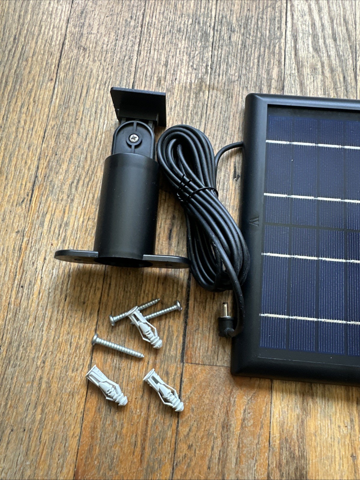 Wasserstein Solar Panel Compatible with Ring Cam Battery- Black 1 Pack
