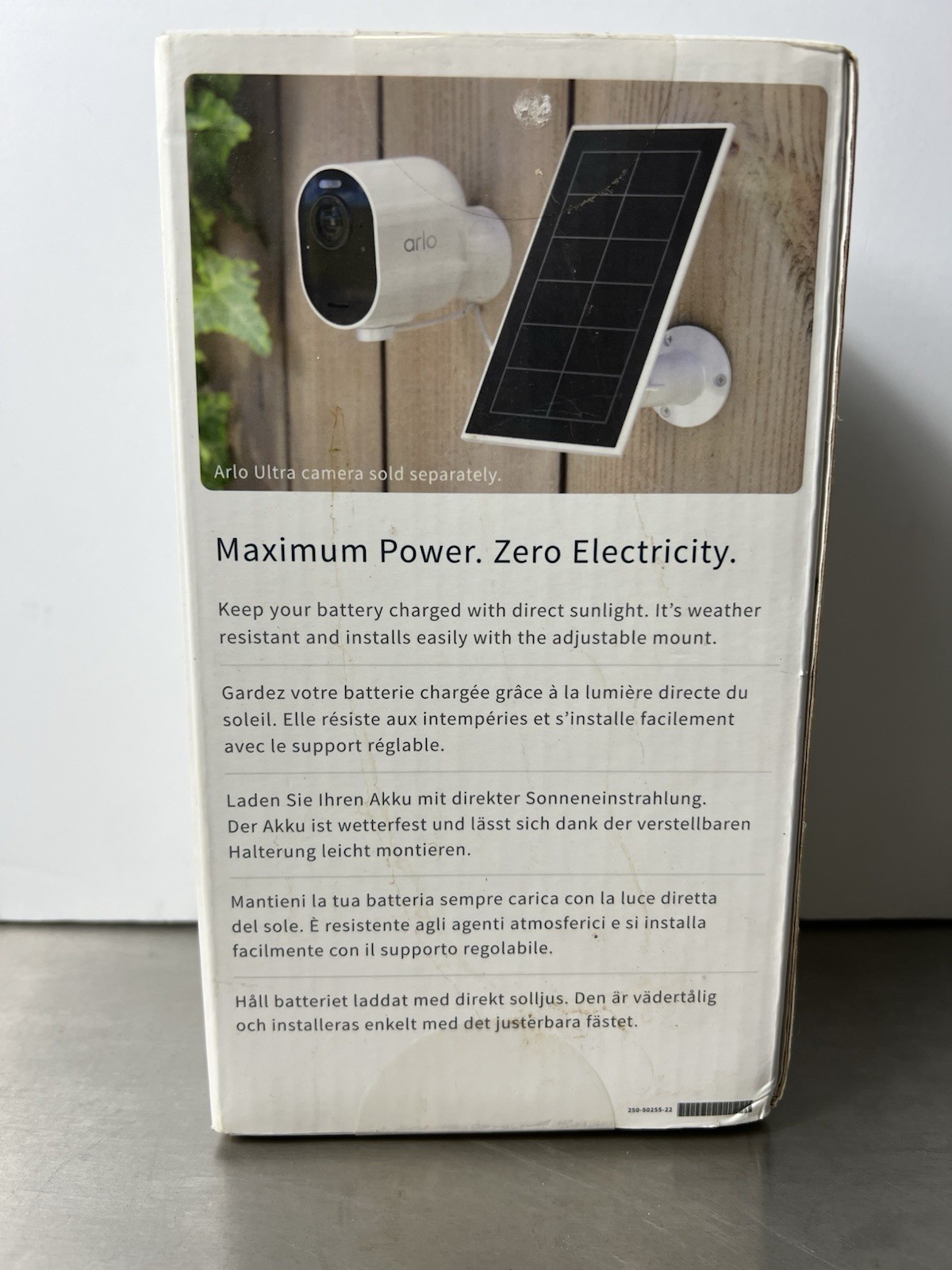Arlo Solar Panel Charger for Arlo Ultra and Pro 3/4 + Pro 3 Floodlight Cameras