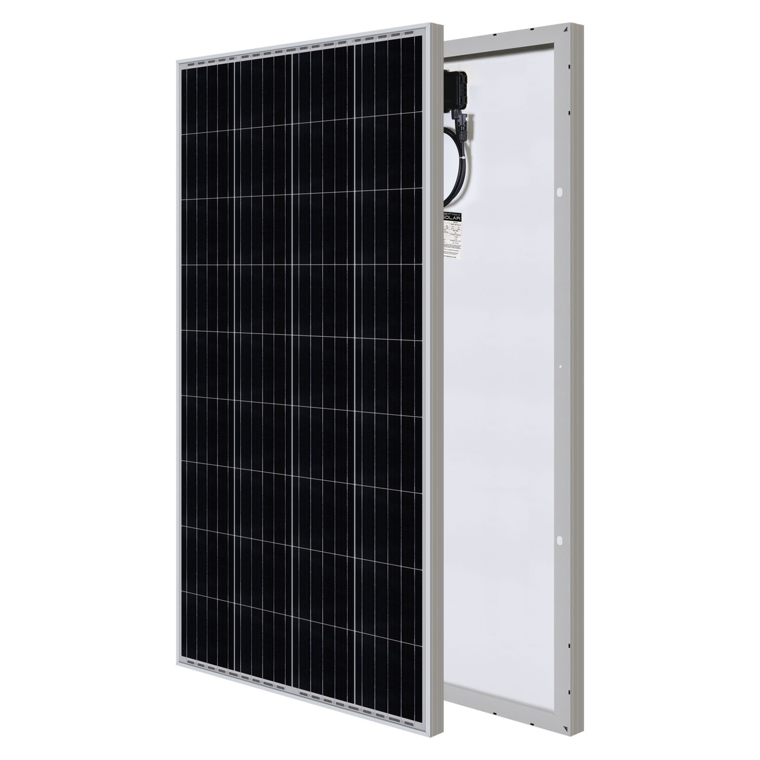 Mighty Max 200W 12V Monocrystalline Solar Panel for Camper Off-Grid Solar System