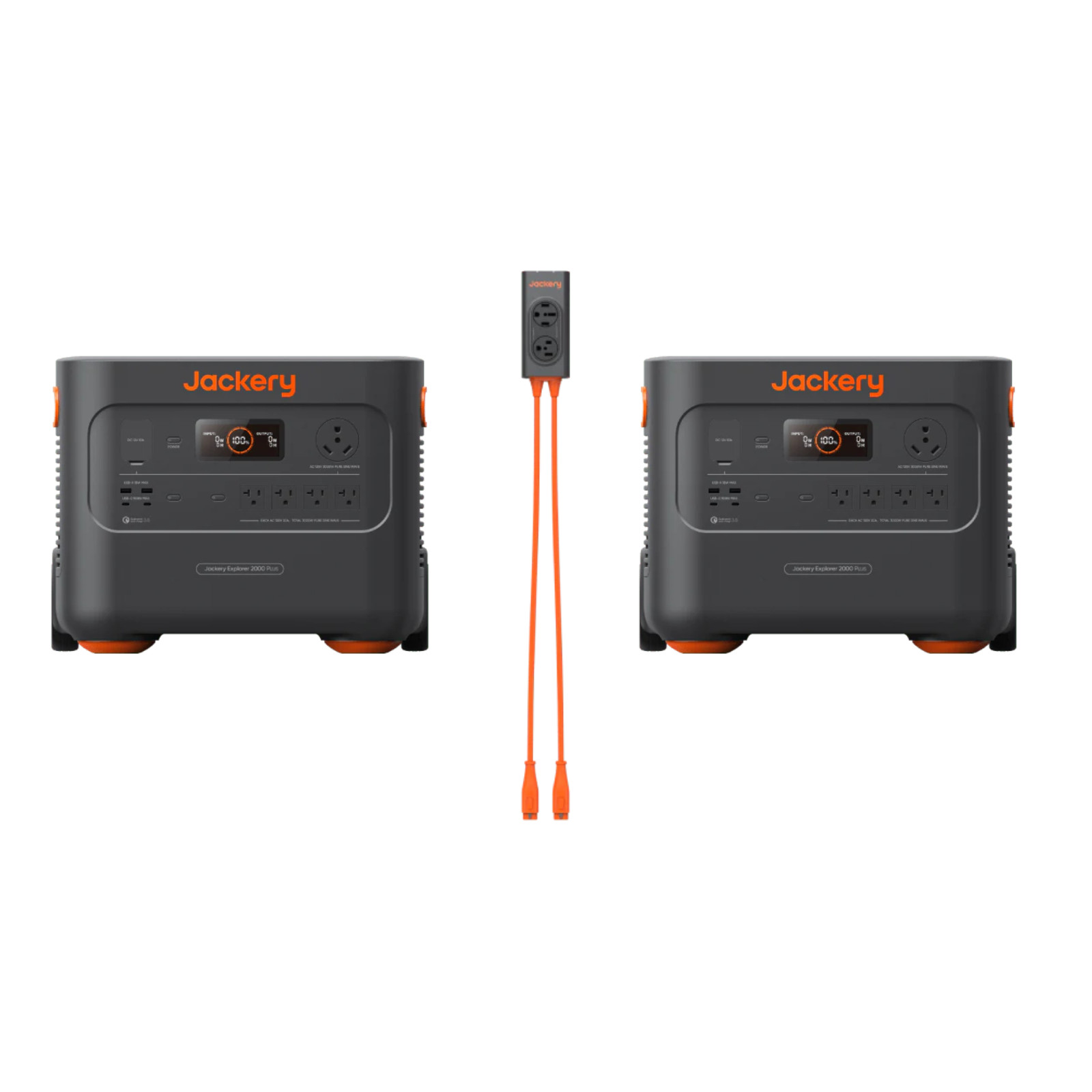 Jackery 2 E2000 Plus + Connector–Ships to PR HI AK Guam Saipan–Trusted US Seller