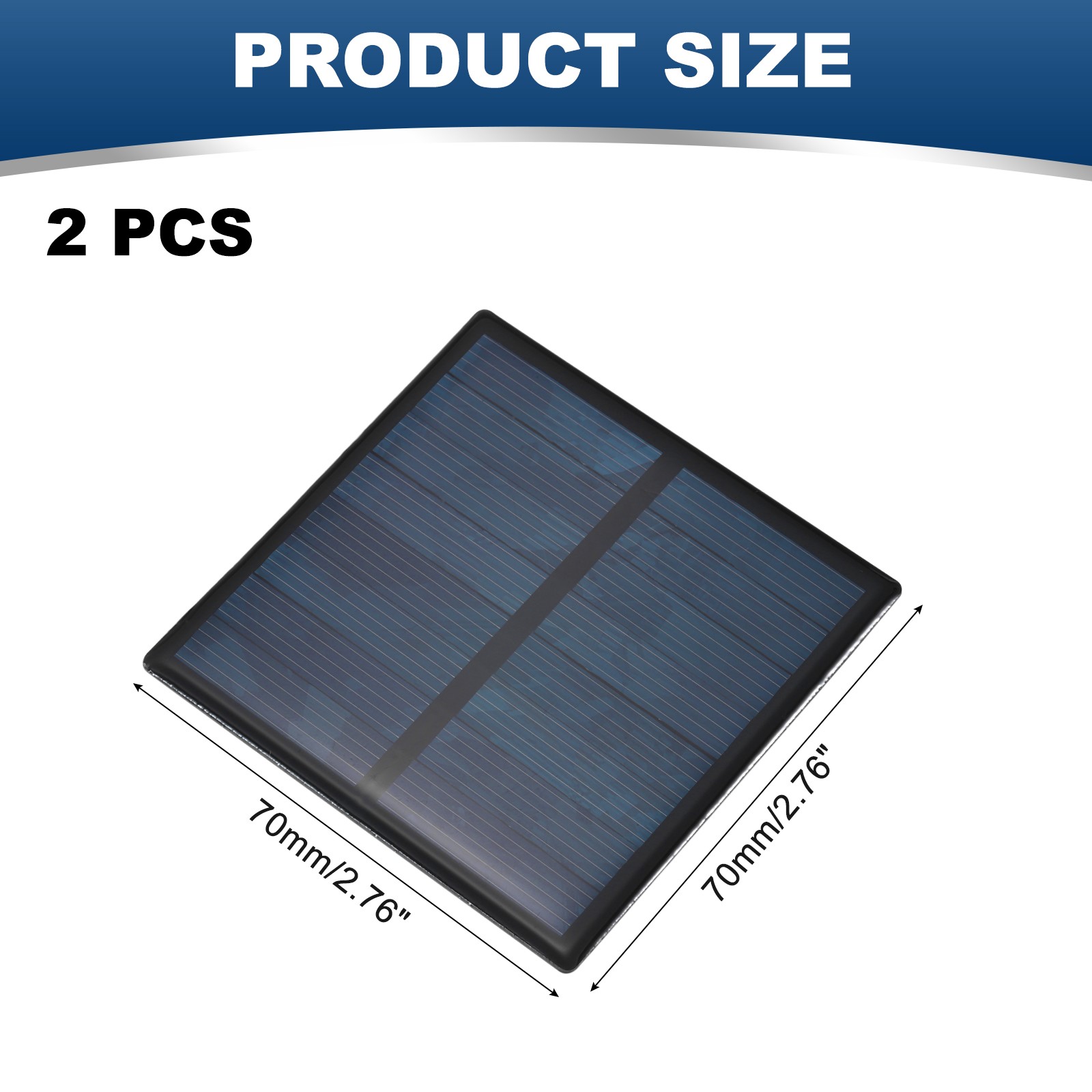 2 PCS 4V 0.4W 0.1A Mini Solar Panels for Solar Power Small Solar Cells
