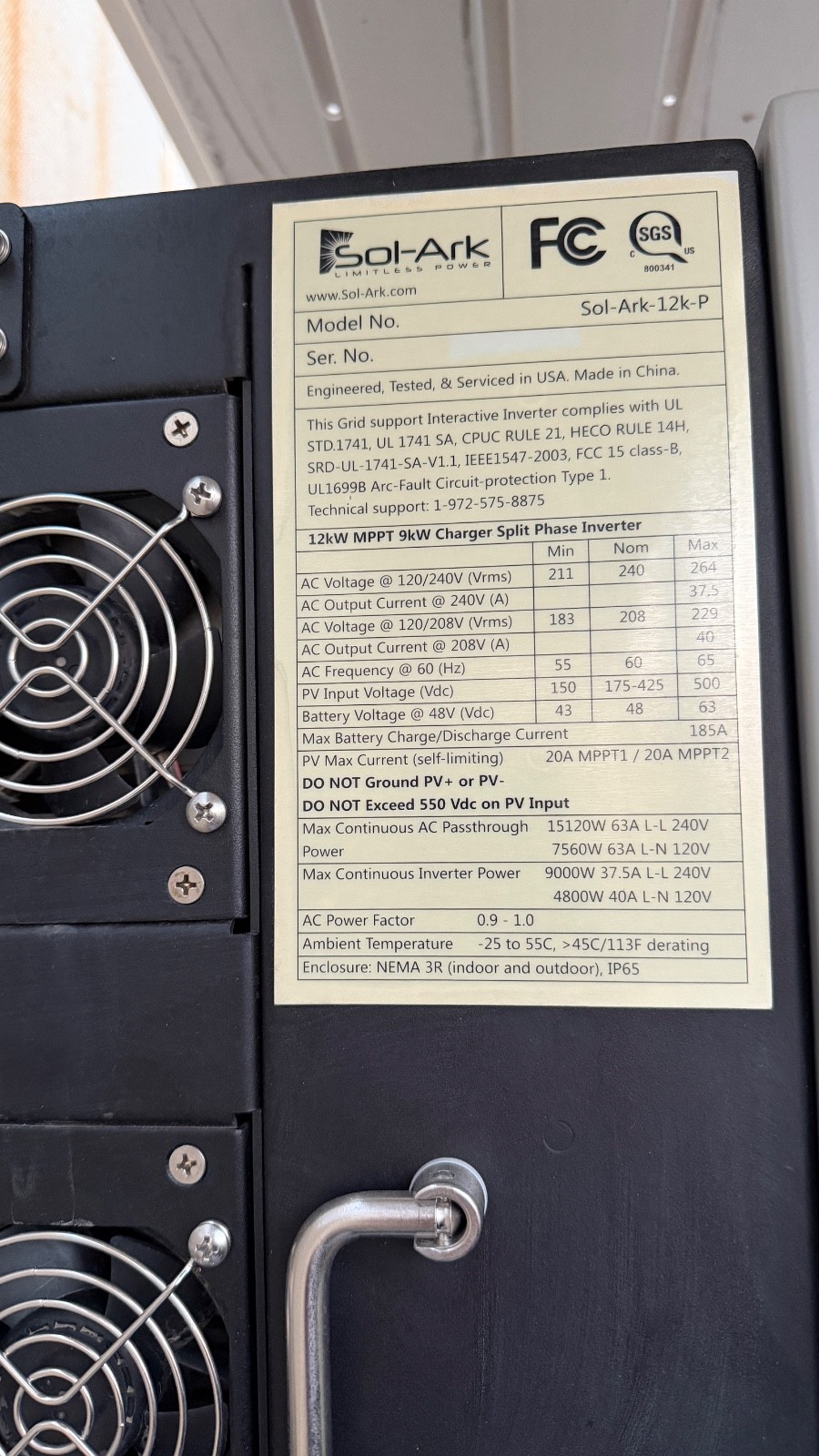 HomeGrid Stack’d 28.8 kWh (6) 48V Lithium Battery Standard All Weather Modules +