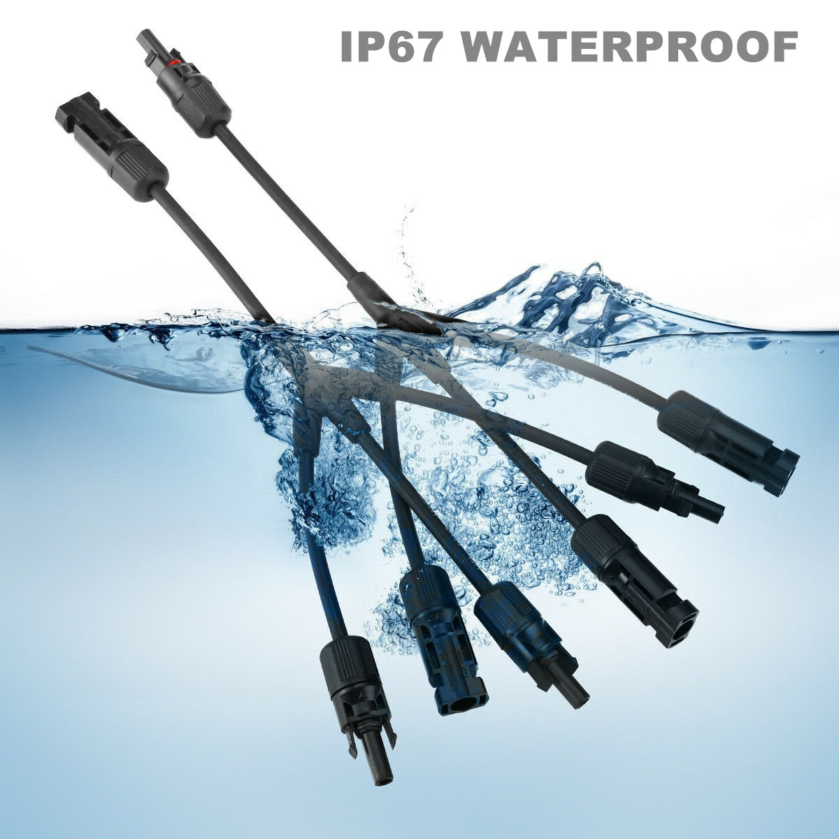 2/3/4 Y Branch Cable Solar Panel Cable Connectors Cable Extension Connector