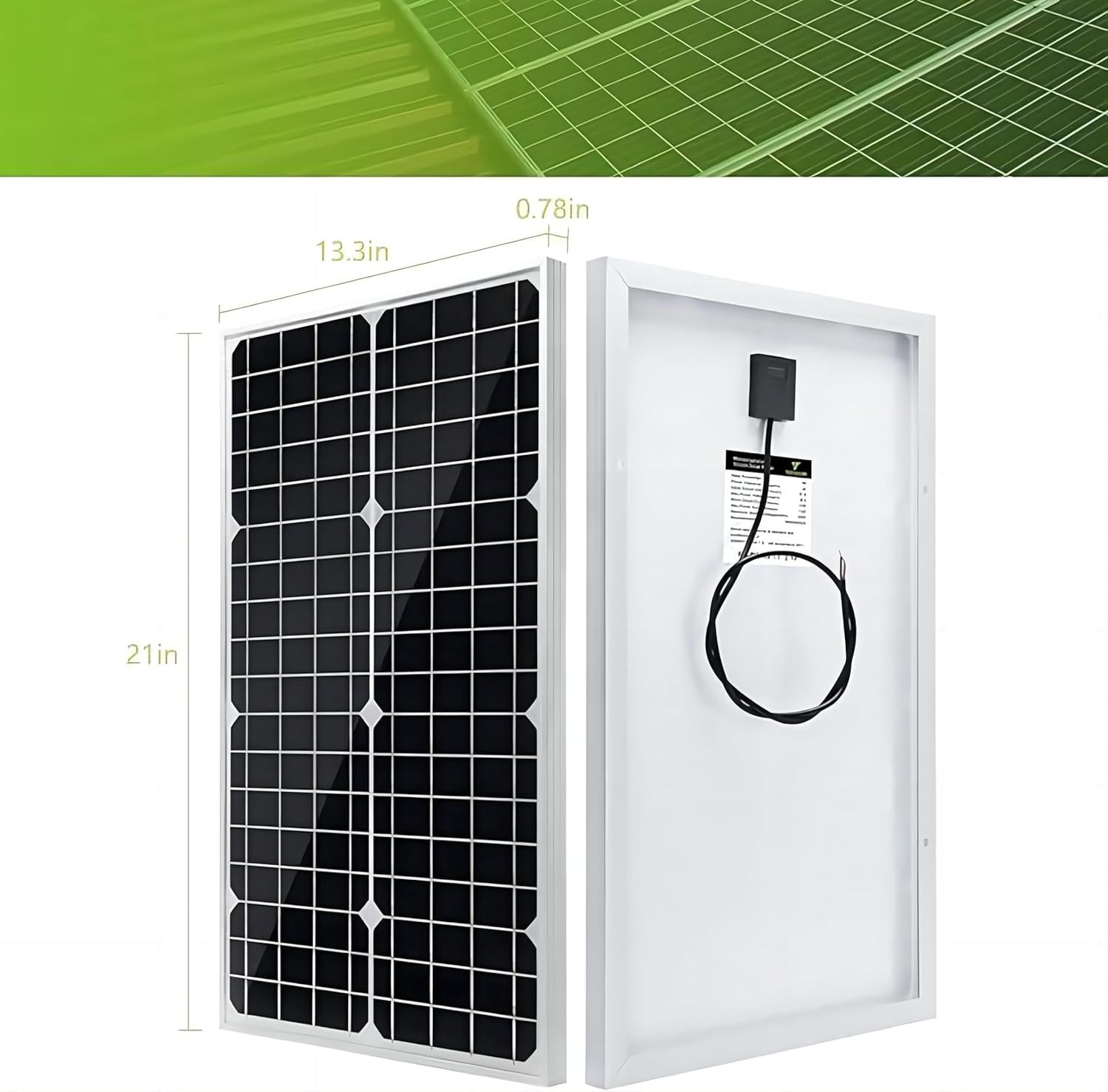 Versatile 30W 12V/24V Solar Panel Kit + 10A Charge Controller, Easy Installation