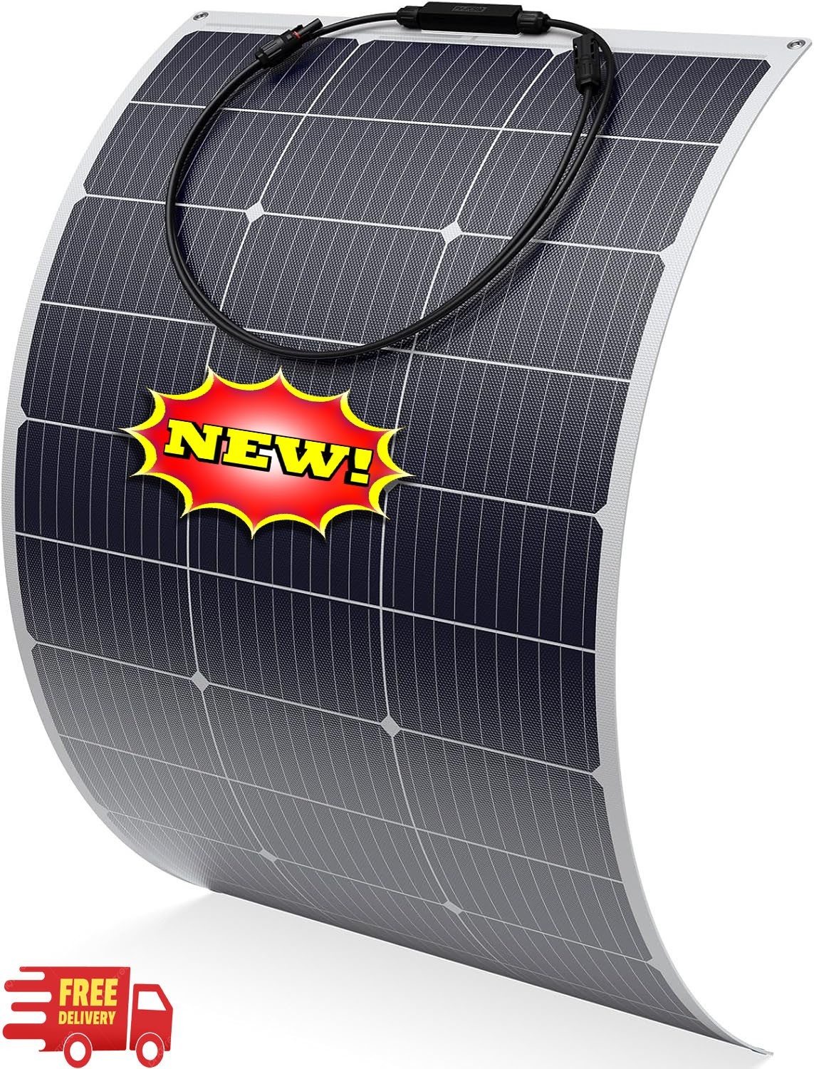 Panel solar flexible de 100 vatios – Monocristalino ligero con revestimiento ETF