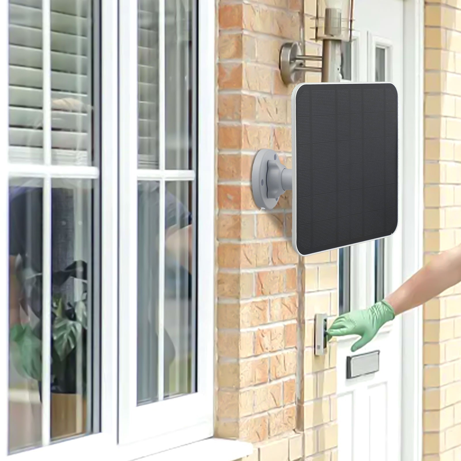 Monocrystalline Silicon Solar Panel for Ring Video Doorbell 5V 1A Output