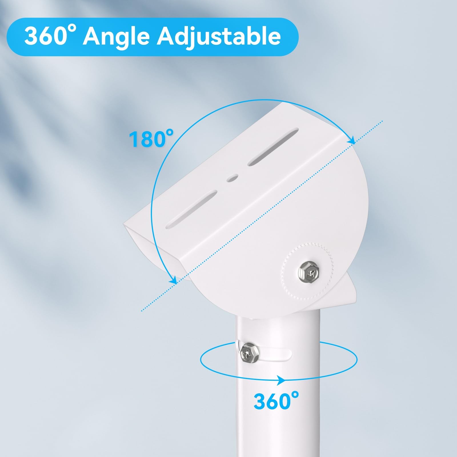 Universal 2 Pack Solar Panel Wall Mount Bracket – 30cm L-Shape Mount with Adj…