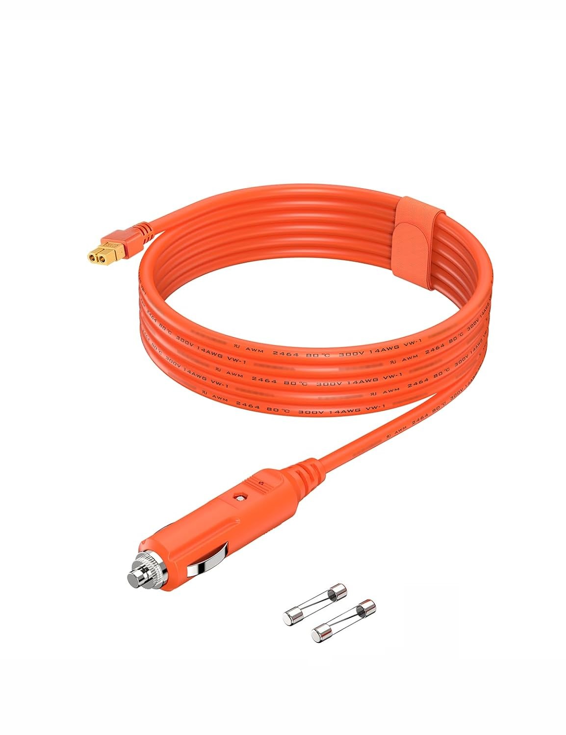 14AWG XT60 Car Charger DC Power Extension Cable 2M/6.6Ft Car Charging Power