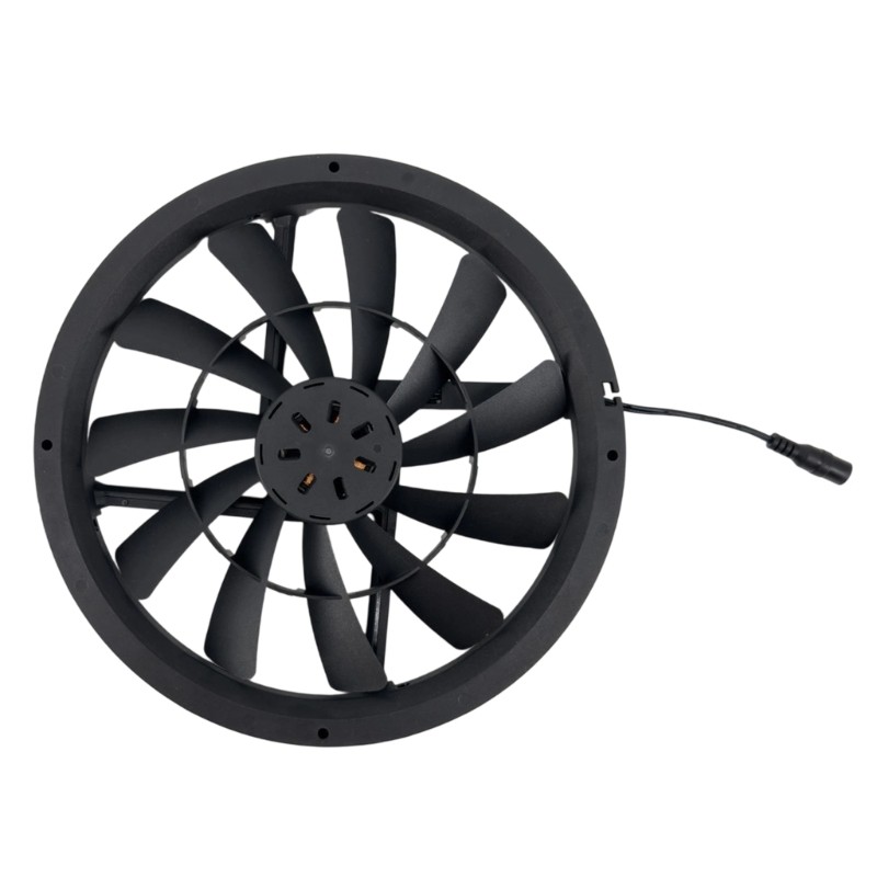 Solar Ventilation 9.8 Inch Fan with Detachable ABS Housing Easy Maintenance