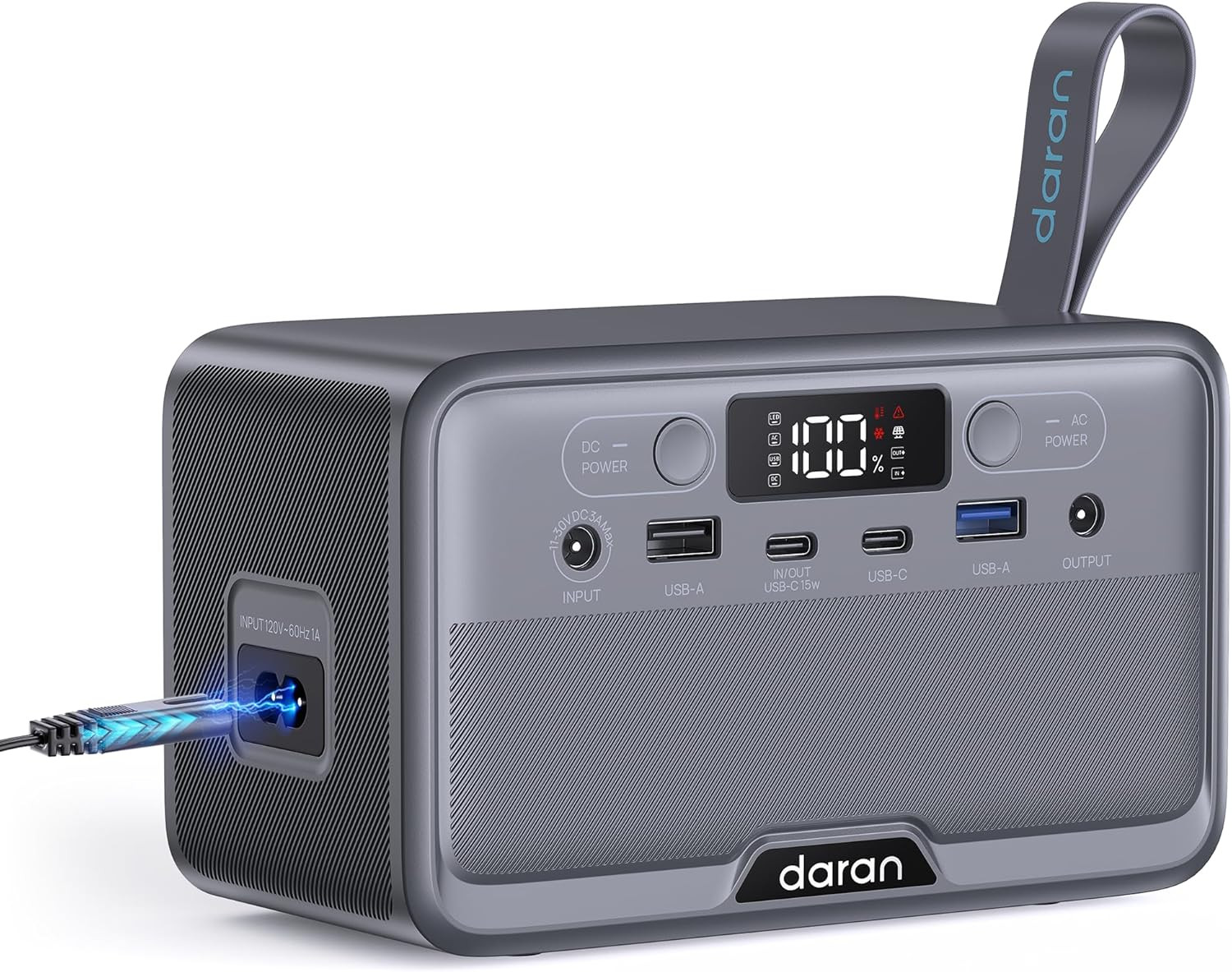 Portable Power Station, Ultra-Light 100W 89.6Wh Backup Battery with USB-C Fast C