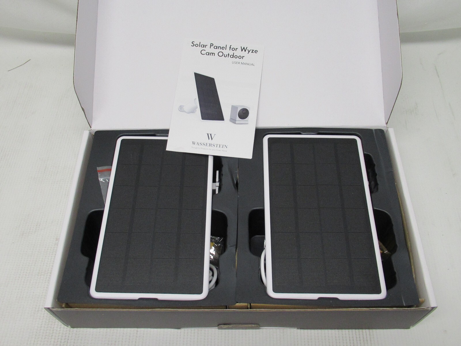 Wasserstein Solar Panel Compatible with Wyze Cam Outdoor/Battery Cam Pro- 2 Pack