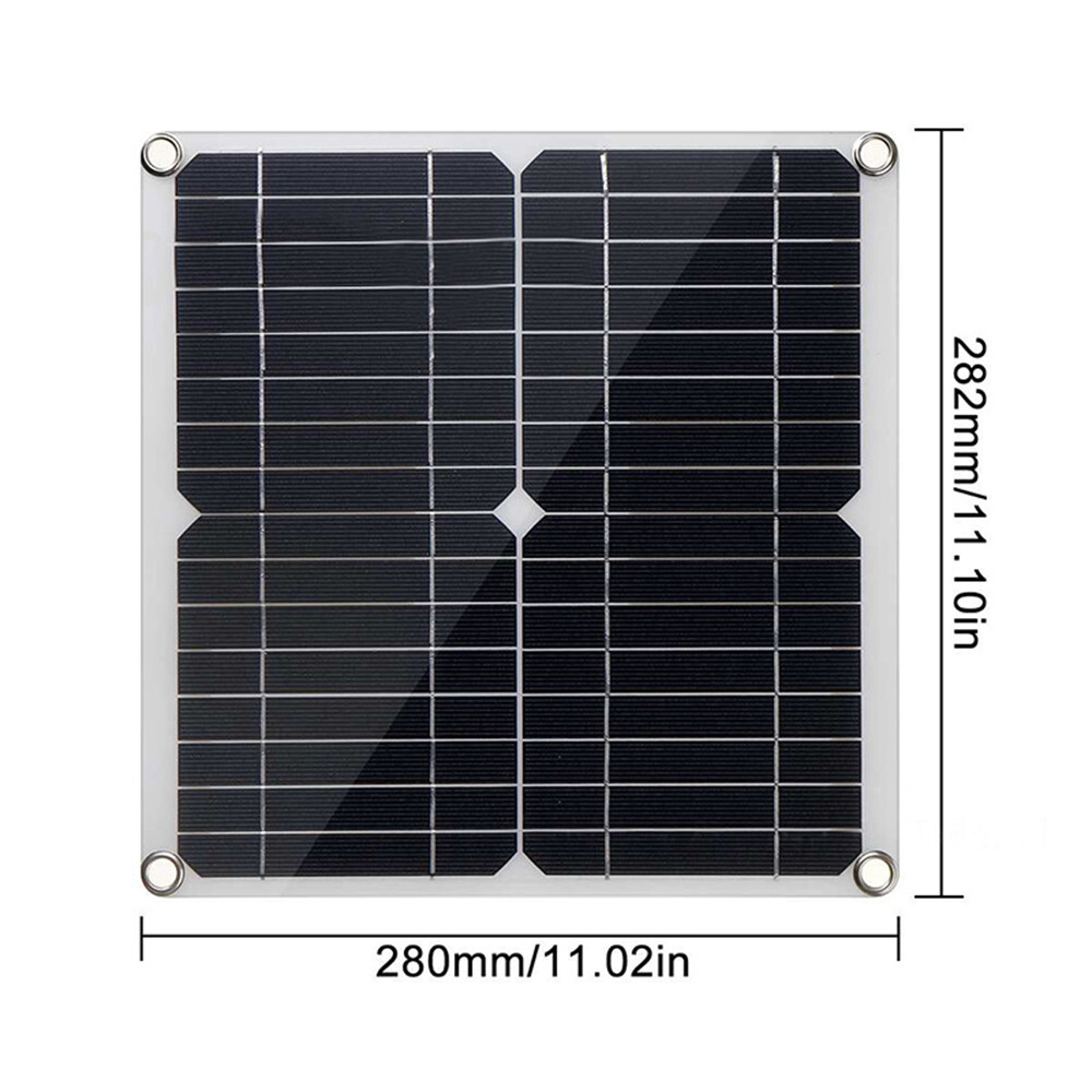 20 Watt 12 Volt Solar Panel Kit Monocrystalline Solar Panel + 50A PWM I6A0