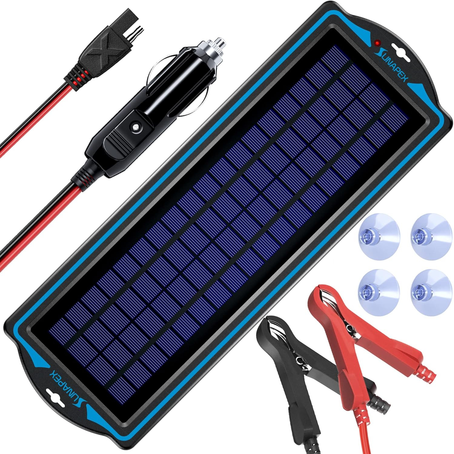 12V Solar Battery Charge: 5W Waterproof Portable Solar Panel Kit – Battery Maint