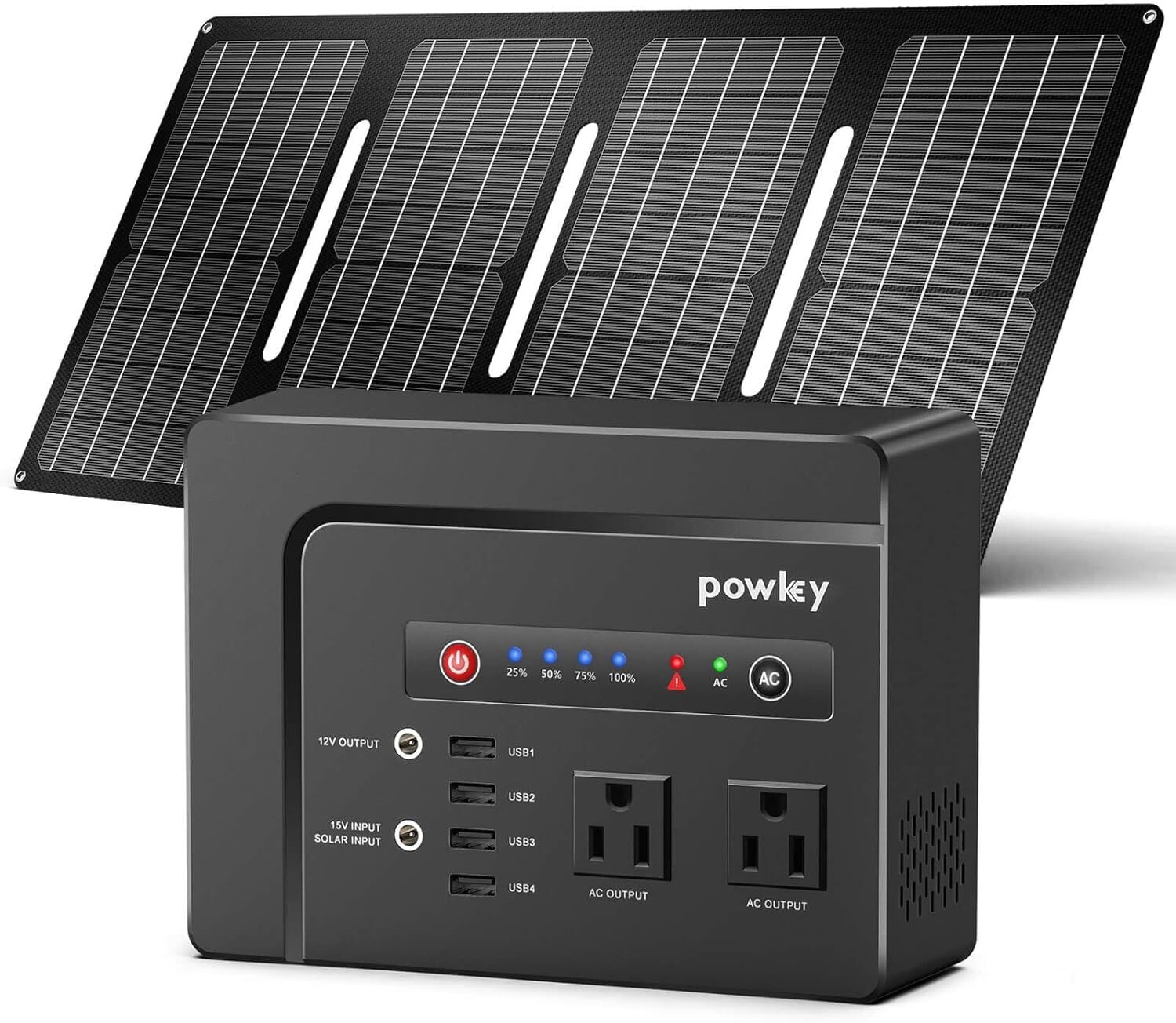 Solar Generator with Panel 200W Portable Power Station with Solar Panel 40W