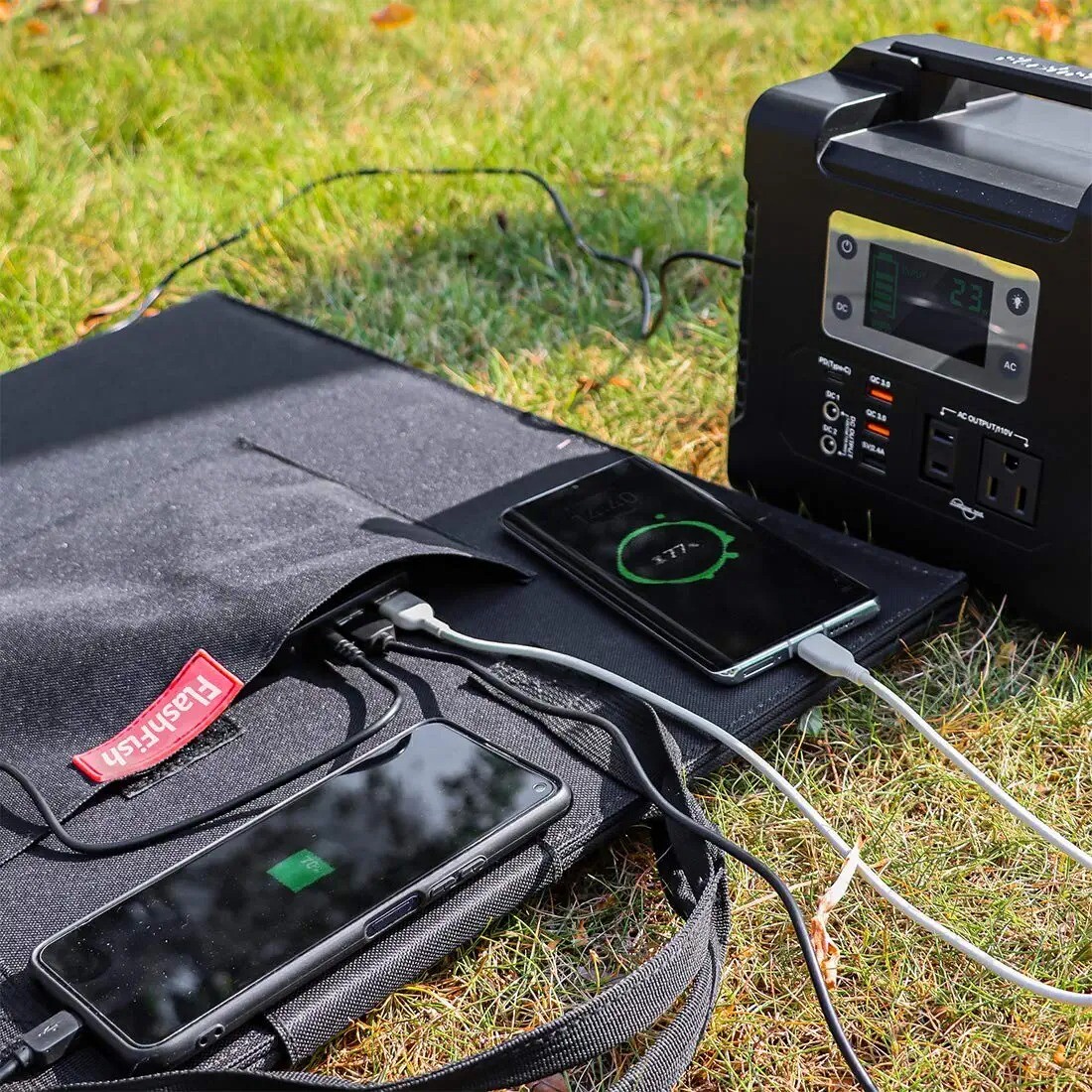 FlashFish SP18V100W Portable Solar Panel Foldable Solar Collector For Power Bank