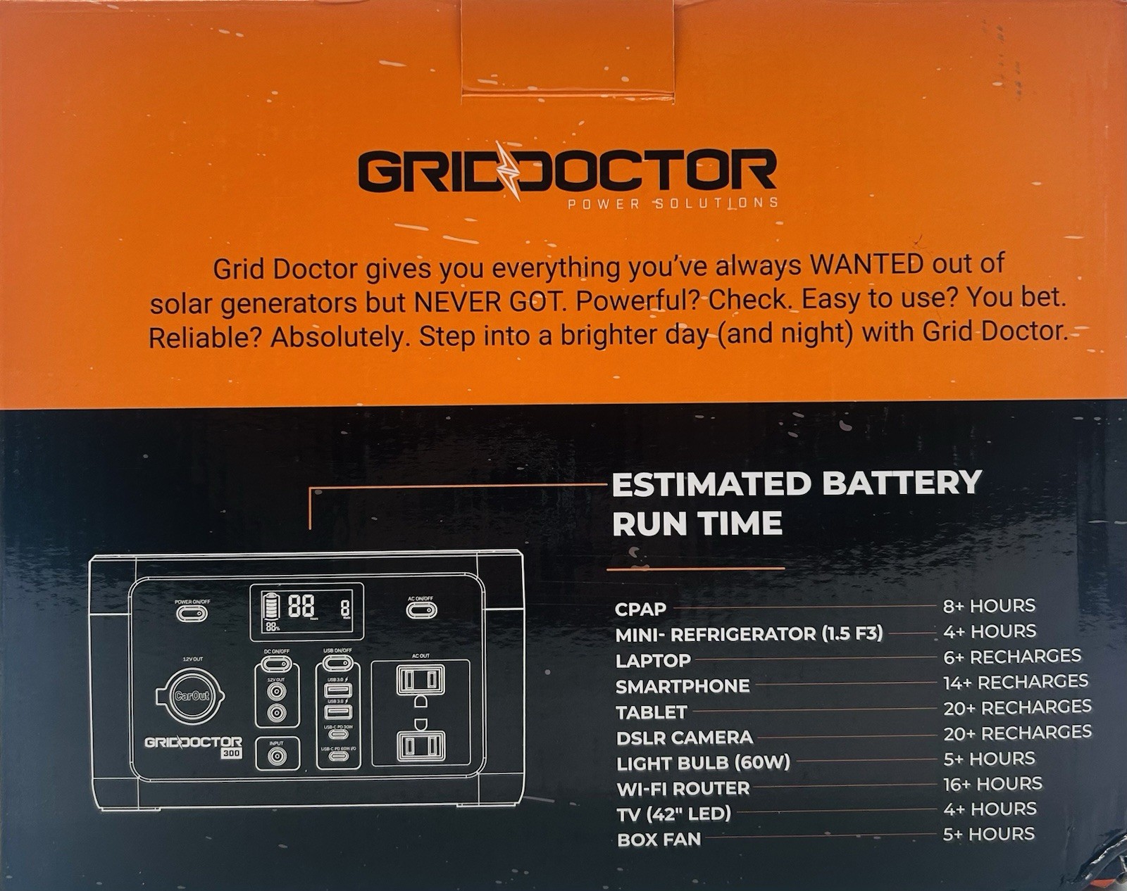 GRID DOCTOR 300 Solar Generator System for Off-Grid Power-CP300A