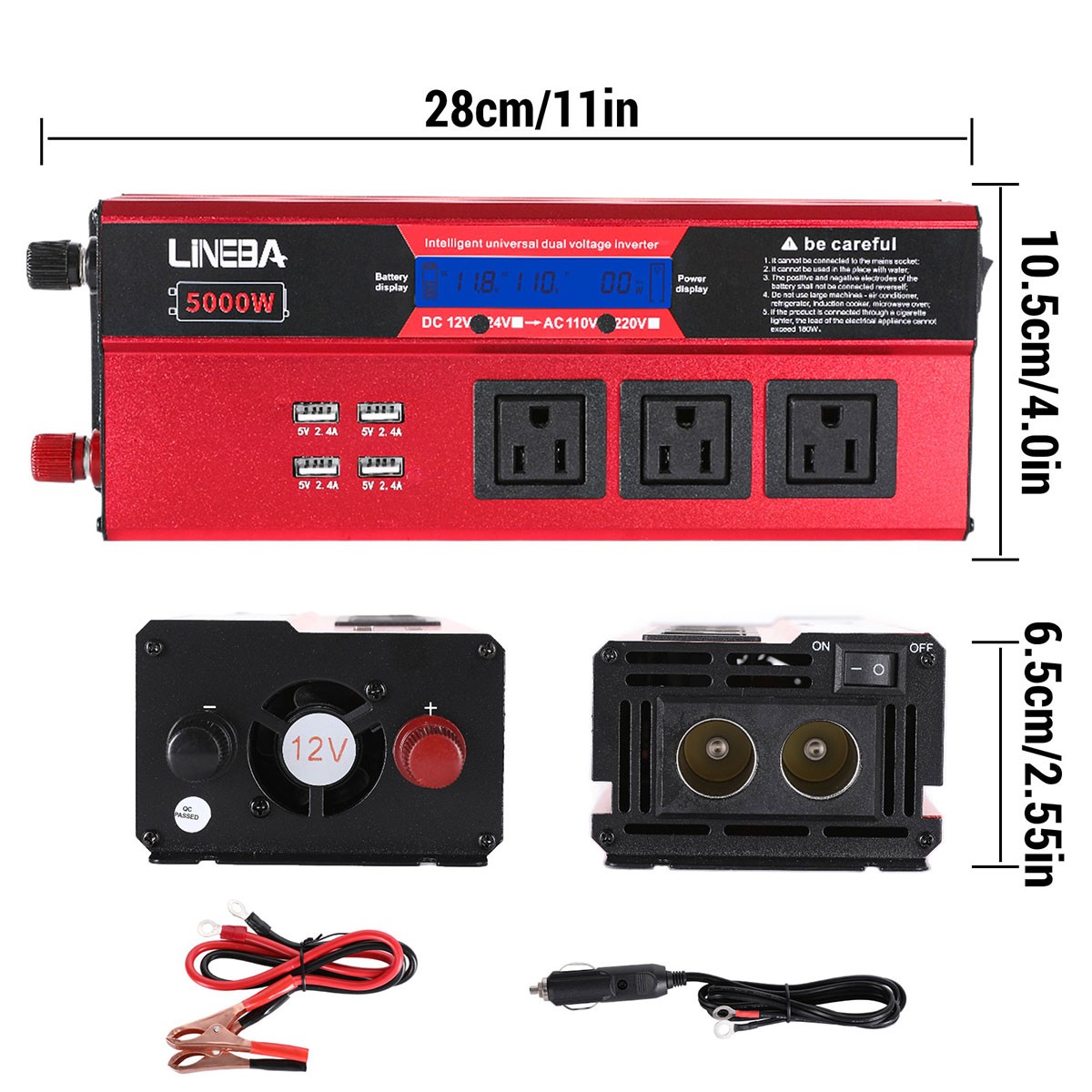 5000W Inverter Solar Panel Kit Solar Power Generator 30A Home 110V Grid System