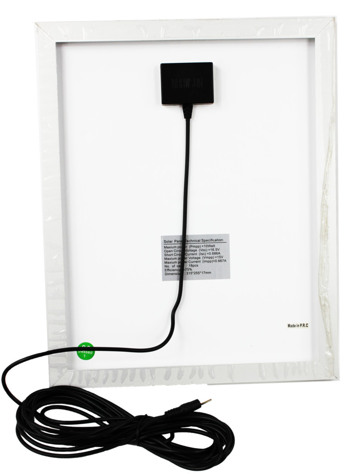 Solar Panel 10w-15V most used in rechargeable fans Placa solar de abanicos