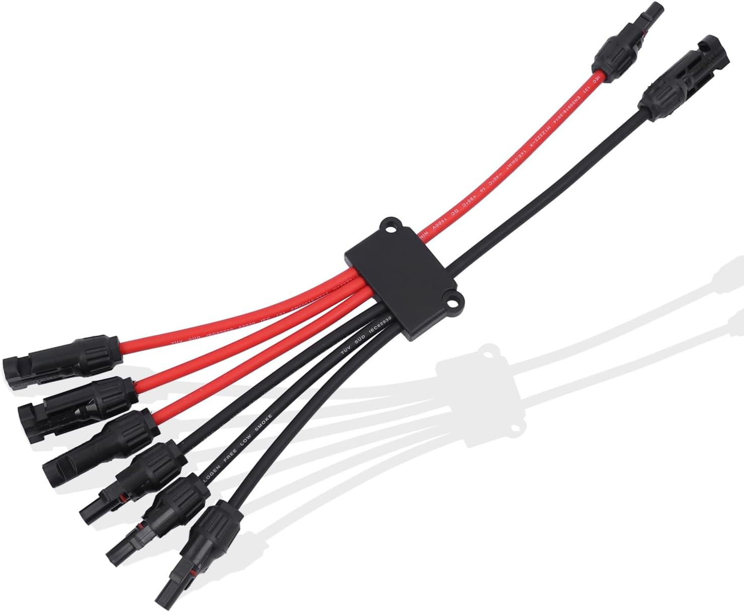Solar Parallel Connectors for 3 Solar Panels Tool-Free MC4 Solar Cable Splitter