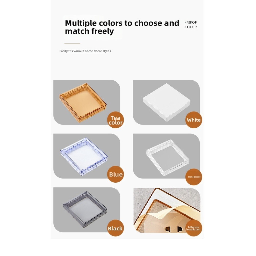 For 86mm Waterproof Junction Box Cover for Bathroom Kitchen Dustproof Design