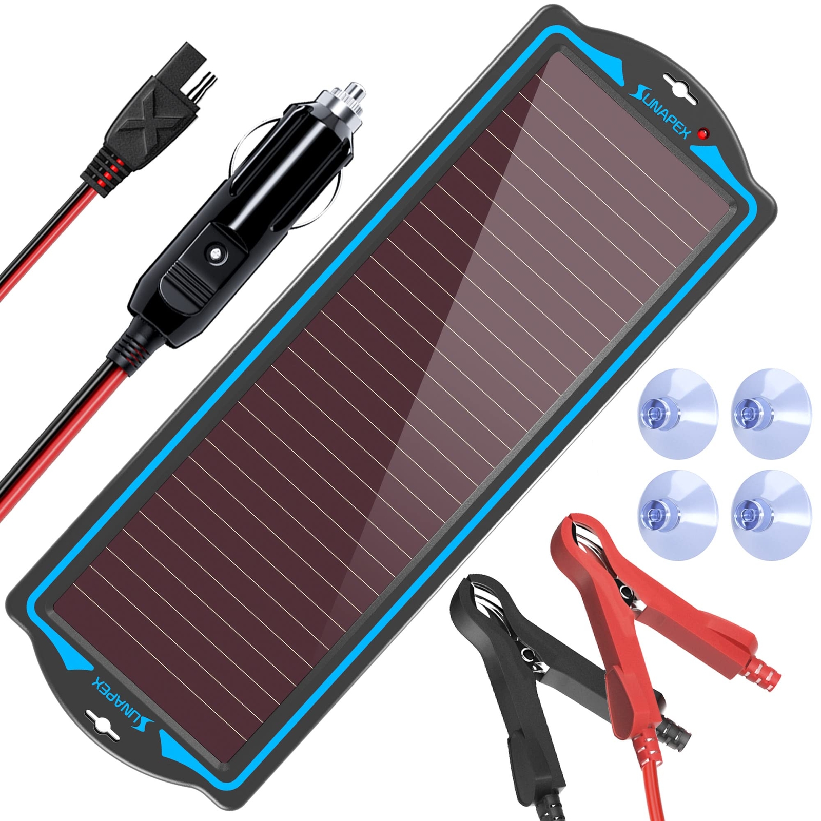 1.8W 12V Solar Car Battery Trickle Charger Maintainer for Car Motorcycle Boat