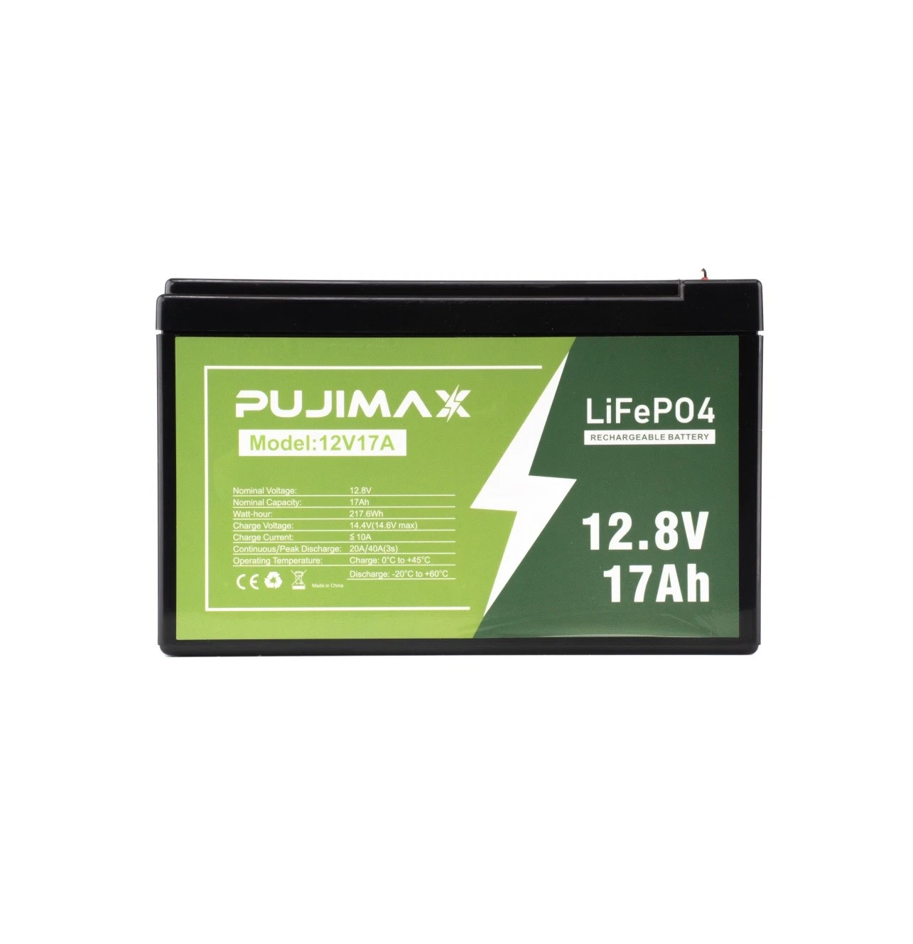 12V 11Ah Lithium Battery 3000+ Cycles LiFePO4 Built-in BMS for Fish Finder UPS