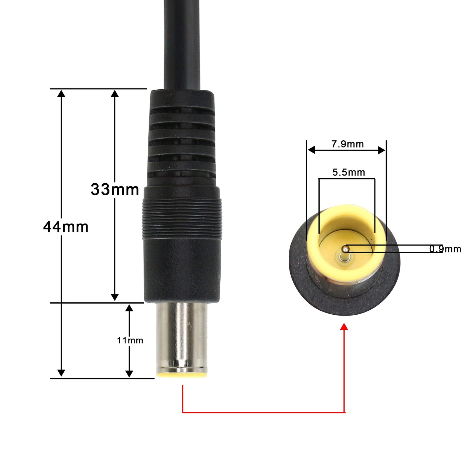 DC 8mm to XT60 Power Cable, 5Ft DC7909 7.9mm x 5.5mm Male to XT-60 Male Adapt…
