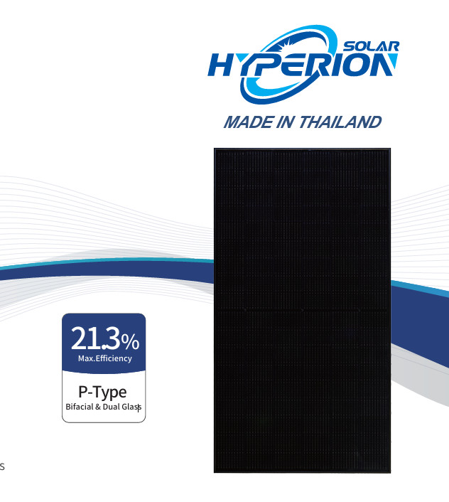 Runergy Hyperion HY-DH108P8B-405 BLACk FRAME BIFACIAL Solar Panel